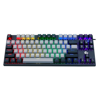 Клавиатура проводная Gembird KB-G600 Rainbow черный
