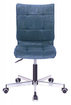 Кресло Бюрократ CH-330M (ткань, без мех. качания, крест. металл, до 120 кг) Темно-синий