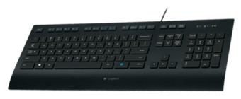 Клавиатура проводная Logitech K280E черный