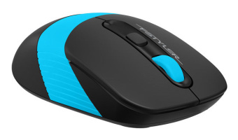 Мышь беспроводная A4Tech Fstyler FG10S 2000dpi бесшумная черный/синий