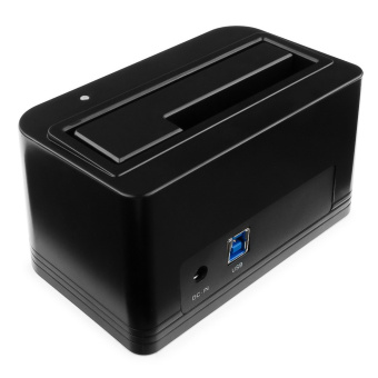 Док-станция Gembird (2.5"/3.5" HDD, блок питания) черный
