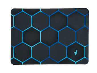 Коврик для мыши Gembird MP-35-25-COMB "соты" (350 х 250 х 3 мм) ткань+резина черный