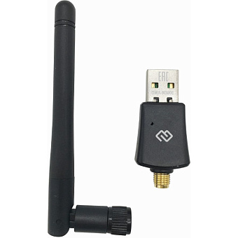 Сетевая карта USB2.0 Digma DWA-N300E N300, 1 антенна