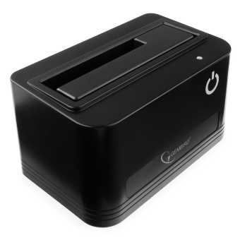 Док-станция Gembird (2.5"/3.5" HDD, блок питания) Black