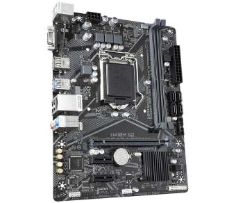 Материнская плата Socket-1200 Gigabyte H410M S2 (H410) 2*DDR4 1*PCI-Ex16 1*PCI-Ex1 4*Sata VGA mATXH4