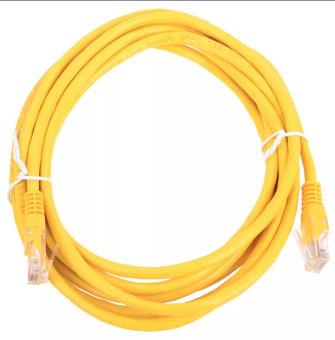 Кабель патч-корд .Patch cord кат.5e  2.0м, Cablexpert, многожильный, желтый