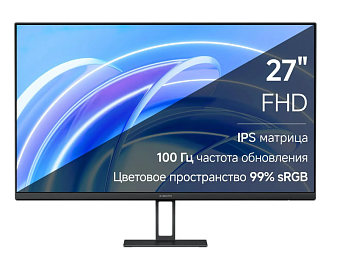 Монитор 27" Xiaomi 2K Monitor A27Qi (IPS 2560x1440 6ms 100Hz HDMI DP) черный