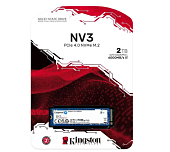 Накопитель SSD M.2 2Tb Kingston NV3 Series (PCI-E 4.0 x4, 6000/5000 Мбайт/сек)