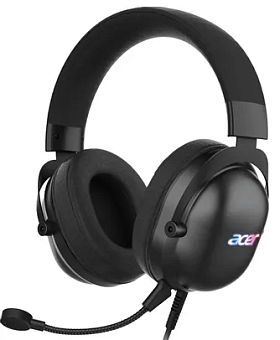 Наушники проводные Acer AHW122 USB 2.1м черный