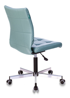 Кресло Бюрократ CH-330M (эко.кожа, без мех. качания, крест. металл, до 120 кг) Серый