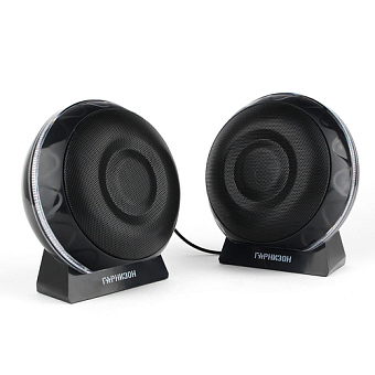 Акустическая система Гарнизон GSP-150 (2x3W, подсветка, питание USB) black