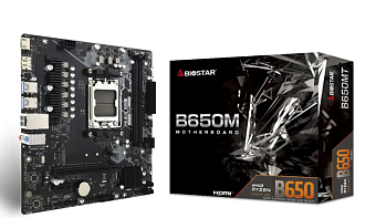 Материнская плата Socket AM5 Biostar B650MT (B650) 2*DDR5 HDMI DP mATX