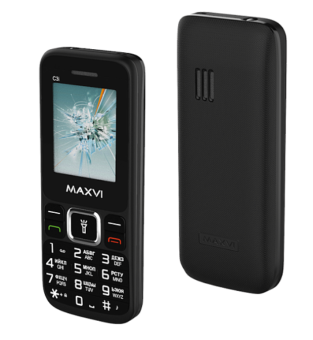Мобильный телефон Maxvi C3i черный