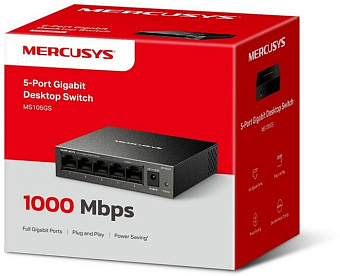Коммутатор .5 port Mercusys MS105GS 1000 Мбит/сек