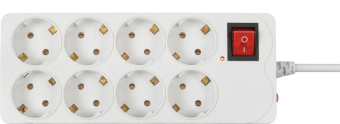 Сетевой фильтр BURO 5м (8 розеток) White
