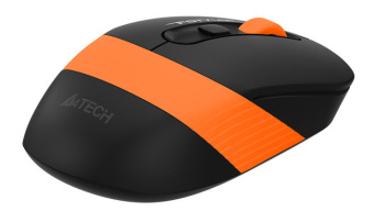 Мышь беспроводная A4Tech Fstyler FG10S 2000dpi бесшумная Black-Orange