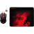 Игровой набор Redragon M601WL-BA (мышь беспроводная, коврик) чёрно-красный