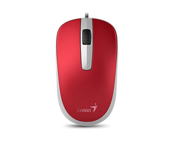 Мышь проводная Genius DX-120 (DX120) 1000dpi USB Red
