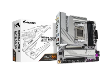 Материнская плата Socket AM5 Gigabyte B650M A ELITE AX ICE (B650) 4*DDR5 HDMI DP mATX