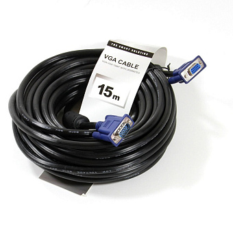 Кабель соединительный VGA (m) < - > VGA (m) 15м 2 фильтра