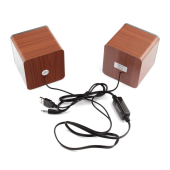 Акустическая система Gembird SPK-206 (5Вт, USB-питание, регулятор громкости) Brown (коричневый)