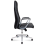 Кресло NANCY (аллюминиевая база, высококач. экокожа, мультиблок, бесшумные колеса, до 150кг) Черный