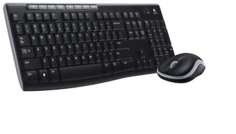 Комплект беспроводной (клавиатура+мышь) Logitech MK270 Wireless Combo USB черный
