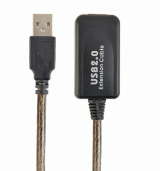 Кабель USB2.0 Am < - > Af удлинительный 15.0м, Cablexpert UAE-01-15M, активный