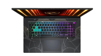 Ноутбук MSI Cyborg 17 B2RWEKG-279XRU Core 7 240H/16G/1Tb SSD/RTX5050-8G/17.3"FHD/DOS/Black