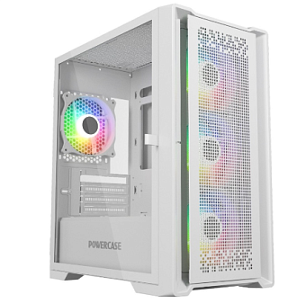 Корпус Powercase ByteFlow Micro mATX белый