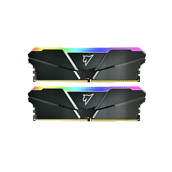 Модуль памяти DDR4 16Gb PC4-25600 3200MHz Netac RGB Grey (kit of 2)