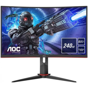 Монитор 27" AOC C27G2ZU (VA 1920x1080 0.5ms 240Hz HDMI DP USB Speakers) Black