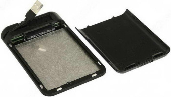 Внешний контейнер USB2.0 -> SATA 2.5", AgeStar SUB2A8 алюминий, чёрный