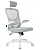 Кресло Бюрократ MC-W101-H (сетка/ткань, мех. качания, крест. пластик, с подголов., до 120 кг) Cветло-серый