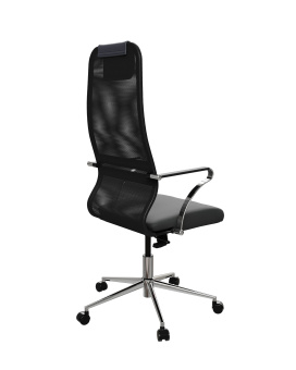 Кресло МЕТТА ErgoLife S 8 B1-8K - Сетка (X1)+ОбивкаUMF (X1) Черный