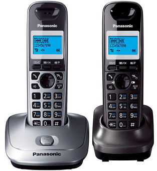 Радиотелефон Panasonic DECT KX-TG 2512 RU1 (АОН, +доп. трубка, спикерфон, полифония, серый металлик)