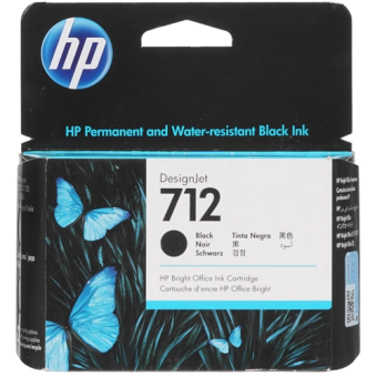 Картридж струйный HP 712 (3ED71A) для HP DesignJet T230/T630, черный (80мл)