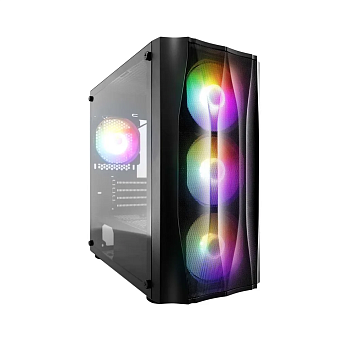 Корпус 1STPLAYER FIREBASE X3 RGB mATX чёрный