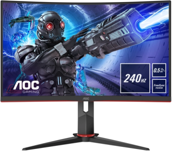 Монитор 27" AOC C27G2ZE (VA 1920x1080 0.5ms 240Hz HDMI DP) Black