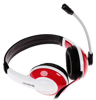 Наушники проводные Defender Warhead G-120, красно-белая