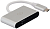Внешний картридер USB-C Digma CR-С2501-G, серый