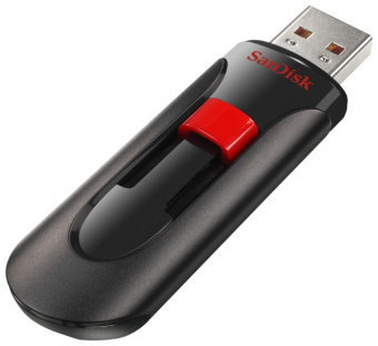 Флешка 128Gb SanDisk Cruzer Glide USB 3.0 черный/красный