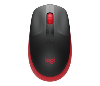Мышь беспроводная Logitech M190 Wireless черный/красный