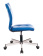 Кресло Бюрократ CH-330M (эко.кожа, без мех. качания, крест. металл, до 120 кг) Синий