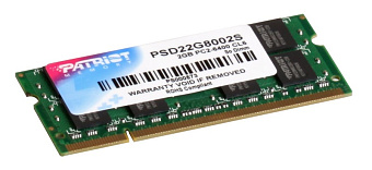 Модуль памяти SODIMM DDR2 2048Mb PC-6400 800MHz Patriot