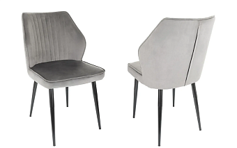 Кресло Бюрократ CH-K5_2 комплект 2шт т.серый Holland 18 металл черный на ножках