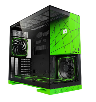 Корпус Geometric Future Model 5 NV Style Limited Edition ARGB ATX чёрный/зеленый