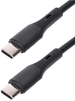 Кабель USB-C < - > USB-C, 1.0м, Cablexpert 65W PD/QC3.0 Black