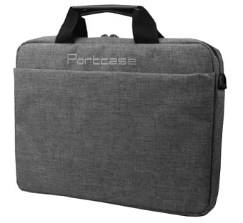 Сумка для ноутбука 14'' Portcase KCB-1614 нейлон/полиэстер серый