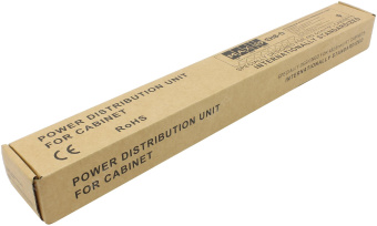 Блок розеток 8-евророзеток, 19" для серверной стойки, горизонтальный, 16А, вход - IEC 320 C14